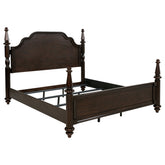Orleans Furniture - Coaster - Andover 63-inch Four Poster Eastern King Bed Dark Oak - 223631KE