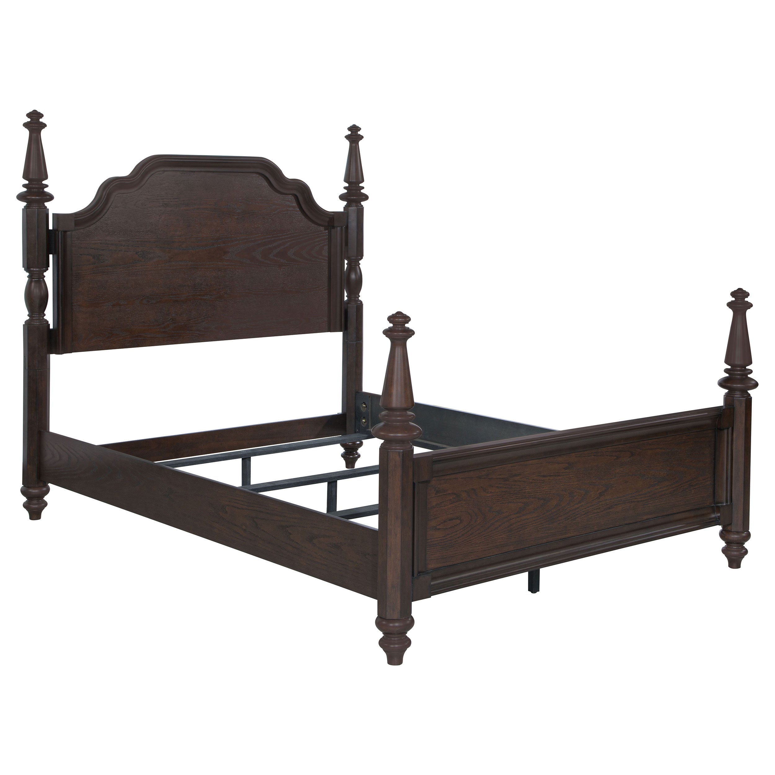 Orleans Furniture - Coaster - Andover 63-inch Four Poster California King Bed Dark Oak - 223631KW