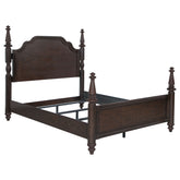 Orleans Furniture - Coaster - Andover 63-inch Four Poster Queen Bed Dark Oak - 223631Q