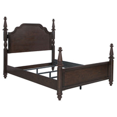 Orleans Furniture - Coaster - Andover 63-inch Four Poster Queen Bed Dark Oak - 223631Q