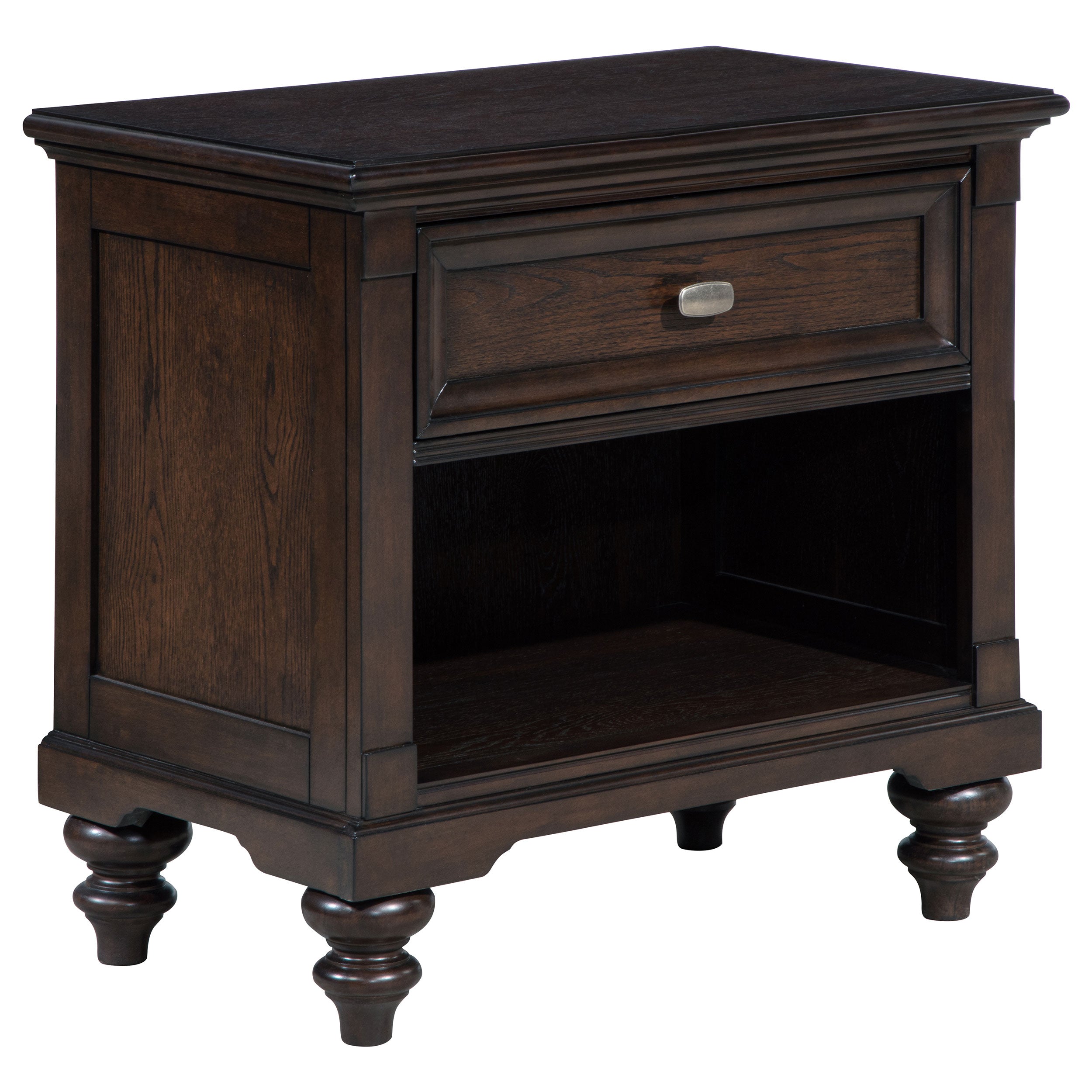 Orleans Furniture - Coaster - Andover 1-drawer Nightstand Bedside Table Dark Oak - 223632