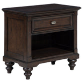 Orleans Furniture - Coaster - Andover 1-drawer Nightstand Bedside Table Dark Oak - 223632