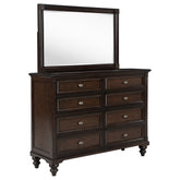 Orleans Furniture - Coaster - Andover 8-drawer Dresser and Mirror Dark Oak - 223633M