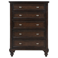 Andover 5-drawer Chest of Drawers Dark Oak