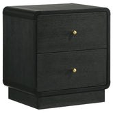 Orleans Furniture - Coaster - Cavelle 2-drawer Nightstand Bedside Table Black - 223662
