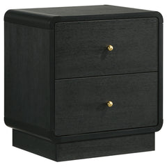 Orleans Furniture - Coaster - Cavelle 2-drawer Nightstand Bedside Table Black - 223662