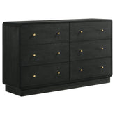 Orleans Furniture - Coaster - Cavelle 6-drawer Dresser Cabinet Black - 223663