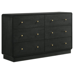Orleans Furniture - Coaster - Cavelle 6-drawer Dresser Cabinet Black - 223663