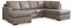 Orleans Furniture - Ashley Furniture - Amuleto Sectional - RAF 2-Piece Sectional with Chaise / Desert - 22405S2
