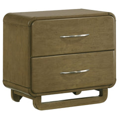 Orleans Furniture - Coaster - Amsbury 2-drawer Nightstand Bedside Table Nutmeg - 224272