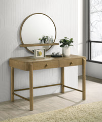 Orleans Furniture - Coaster - Arini 2-piece Makeup Vanity Table and Mirror Set Sand Wash - 224307-SET