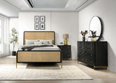 Orleans Furniture - Coaster - Arini 4-piece California King Bedroom Set Black and Natural - 224330KW-S4