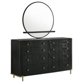 Orleans Furniture - Coaster - Arini 8-drawer Dresser with Mirror Black - 224333M