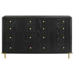 Arini 8-drawer Dresser Black