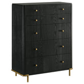 Orleans Furniture - Coaster - Arini 5-drawer Bedroom Chest Black - 224335