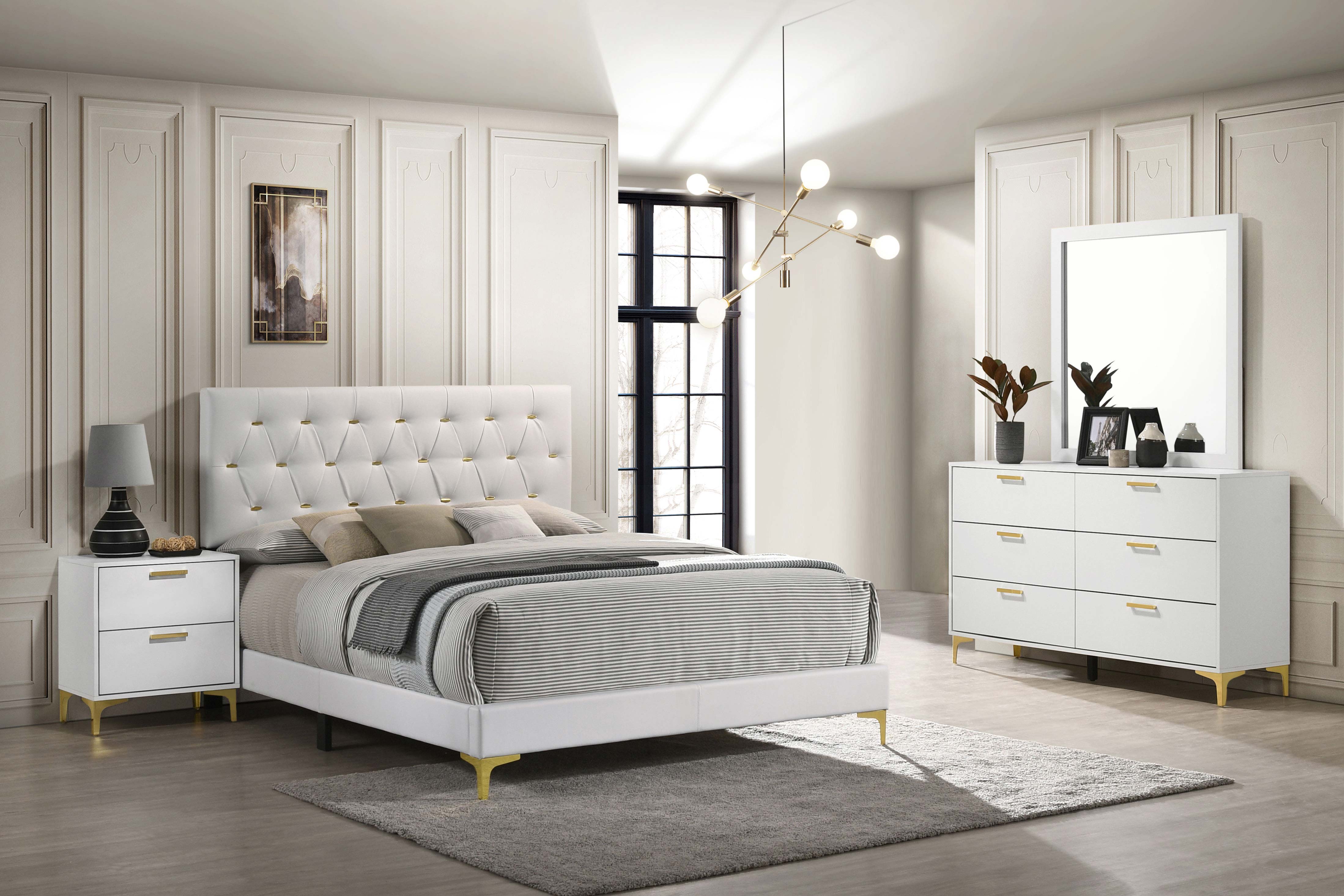 Orleans Furniture - Coaster - Kendall 4-piece Queen Bedroom Set White - 224401Q-S4