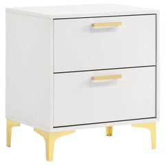 Orleans Furniture - Coaster - Kendall 2-drawer Nightstand White - 224402