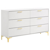 Orleans Furniture - Coaster - Kendall 6-drawer Dresser White - 224403