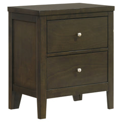 Orleans Furniture - Coaster - Wilkes 2-drawer Nightstand Bedside Table Dark Cocoa - 224422