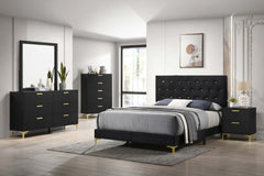 Orleans Furniture - Coaster - Kendall 5-piece California King Bedroom Set Black - 224451KW-S5