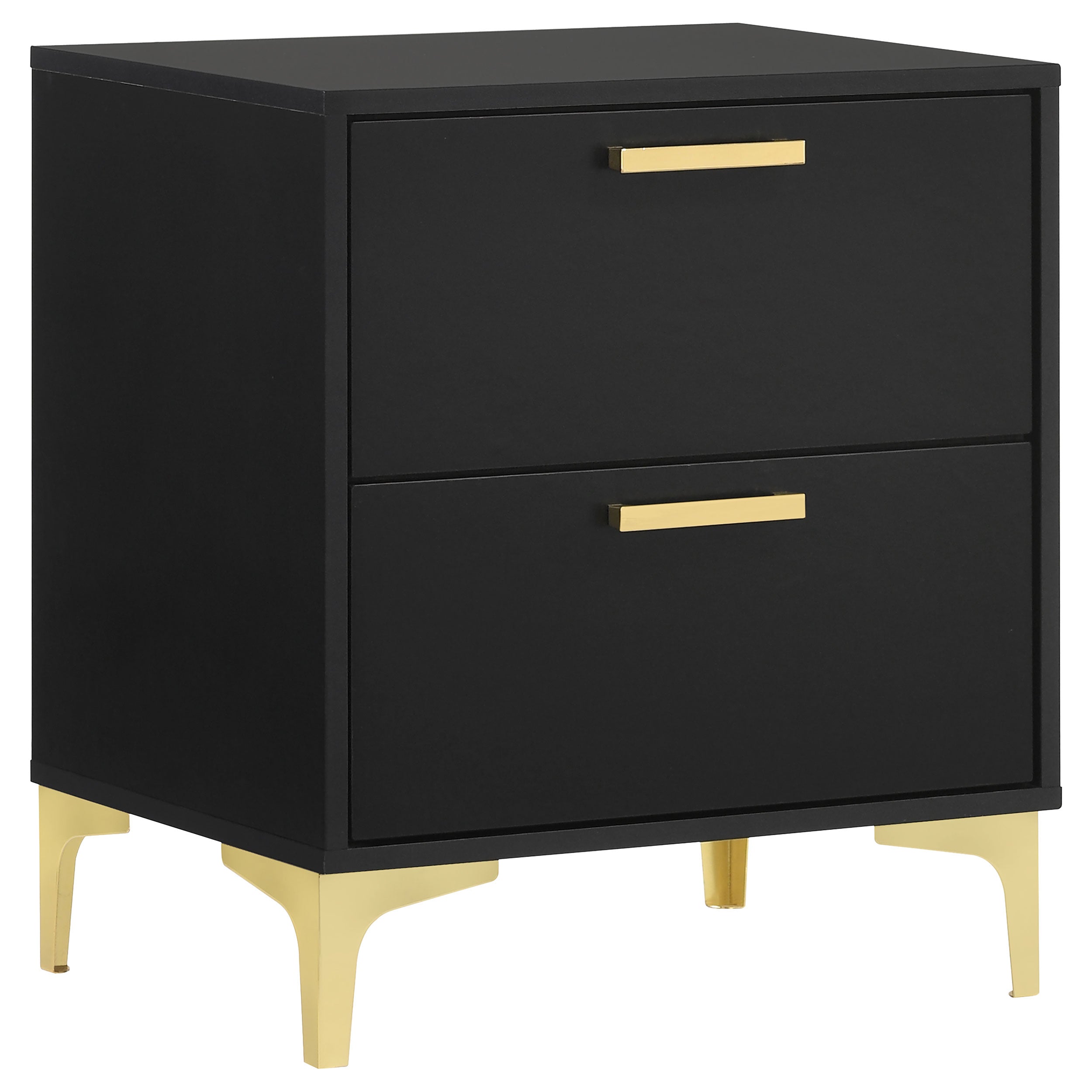 Orleans Furniture - Coaster - Kendall 2-drawer Nightstand Black - 224452