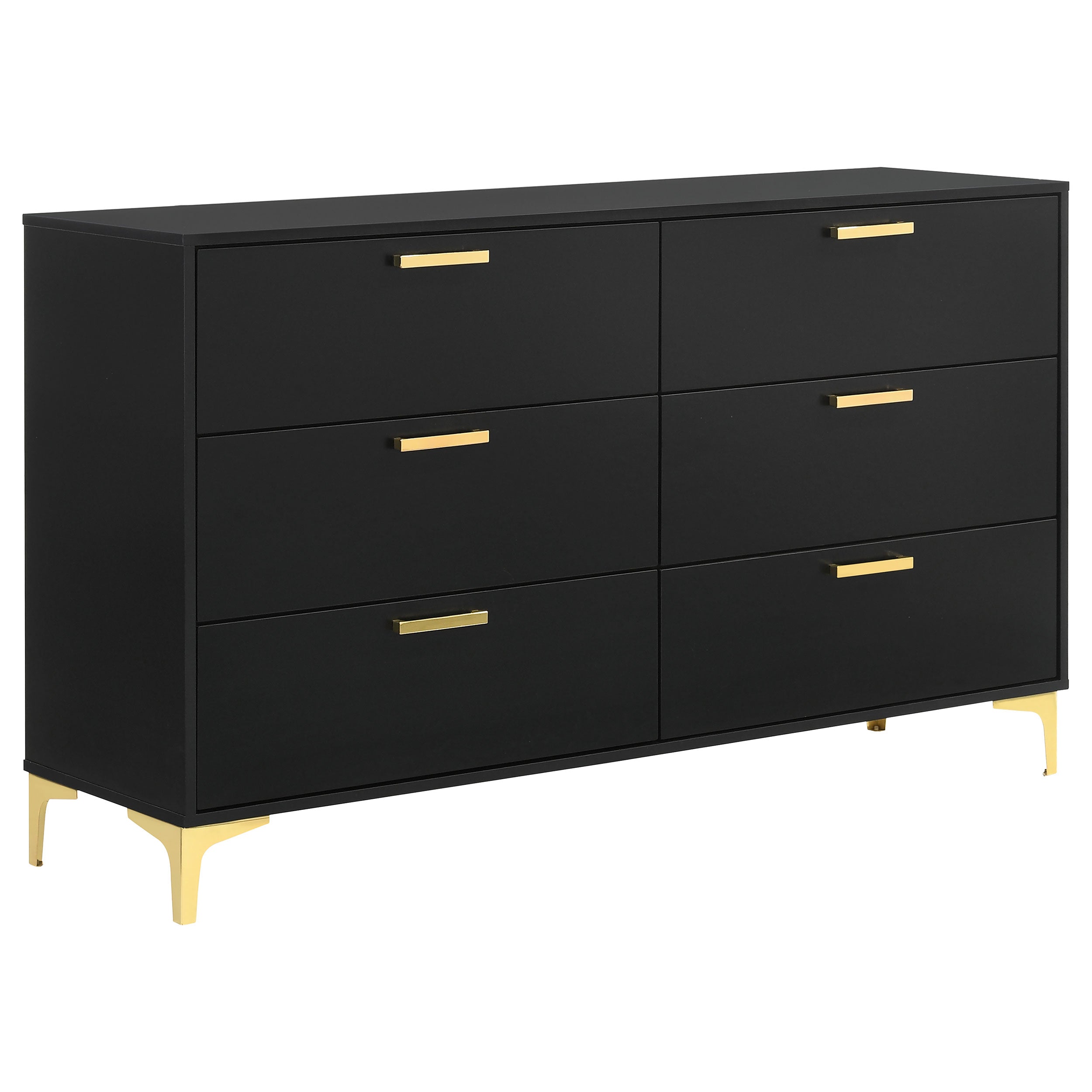Orleans Furniture - Coaster - Kendall 6-drawer Dresser Black - 224453