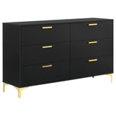 Orleans Furniture - Coaster - Kendall 6-drawer Dresser Black - 224453