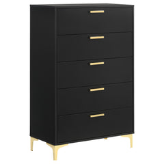 Orleans Furniture - Coaster - Kendall 5-drawer Bedroom Chest Black - 224455