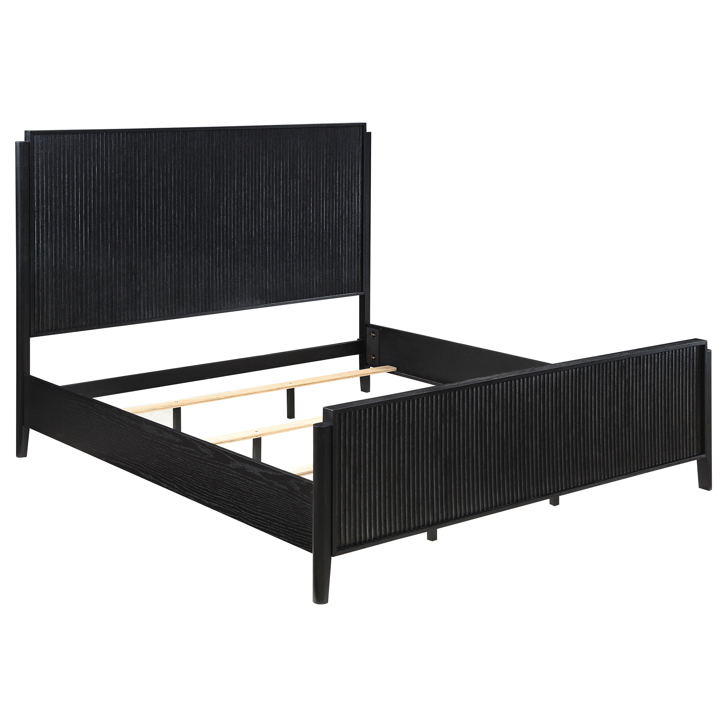 Orleans Furniture - Coaster - Brookmead Wood California King Panel Bed Black - 224711KW