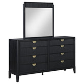 Orleans Furniture - Coaster - Brookmead 8-drawer Dresser with Mirror Black - 224713M