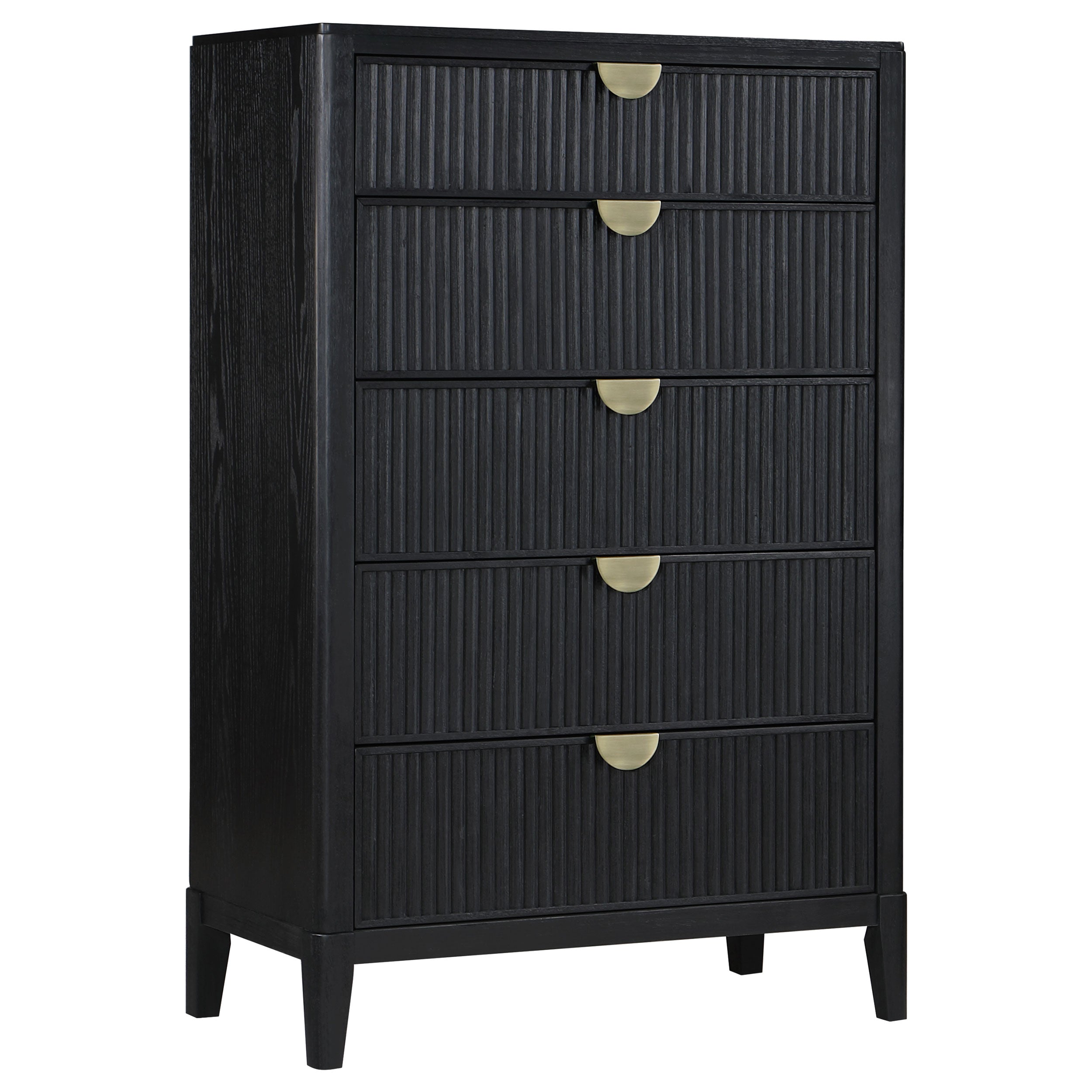 Orleans Furniture - Coaster - Brookmead 5-drawer Bedroom Chest Black - 224715