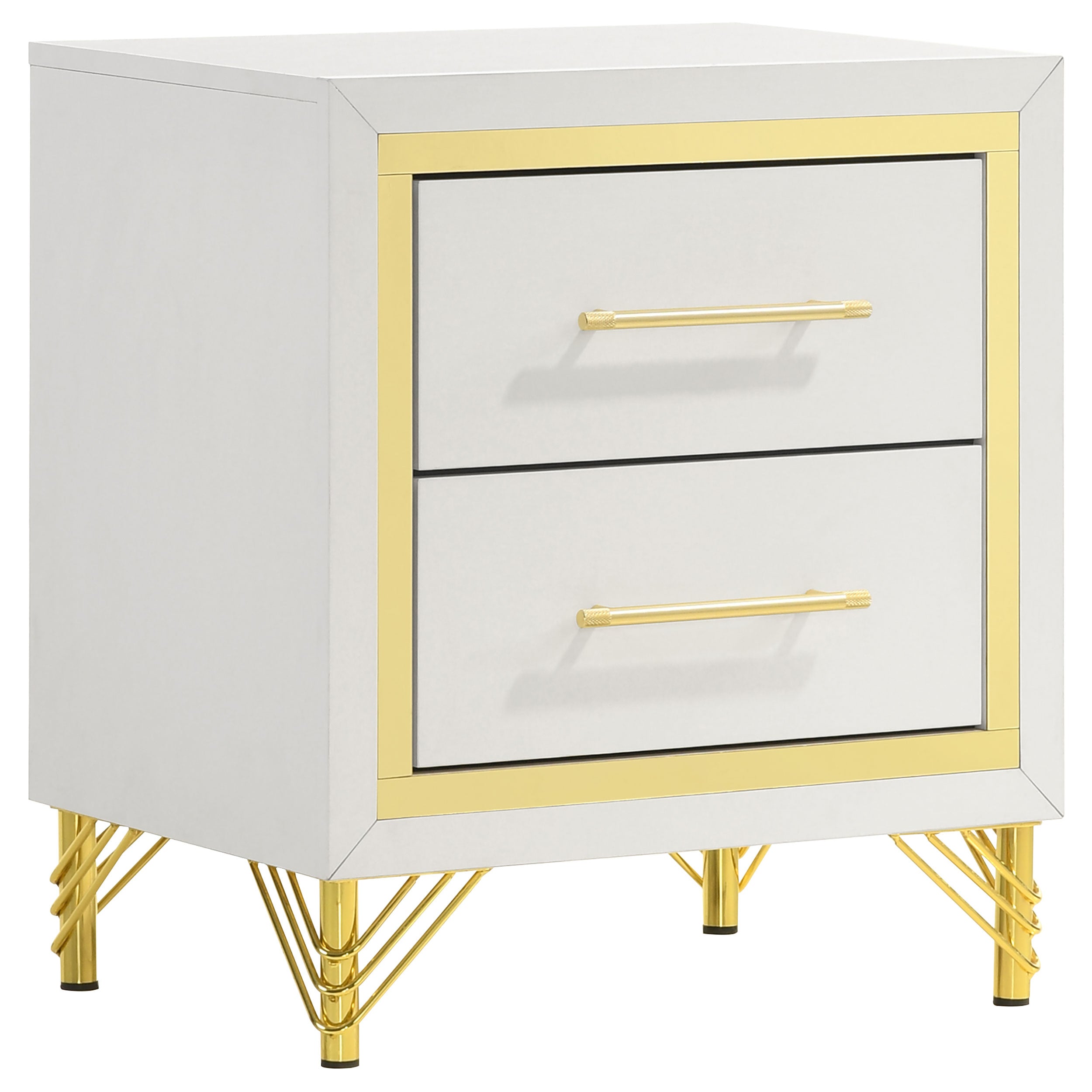 Orleans Furniture - Coaster - Lucia 2-drawer Nightstand Bedside Table White - 224732