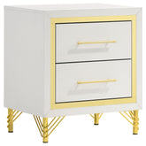 Orleans Furniture - Coaster - Lucia 2-drawer Nightstand Bedside Table White - 224732