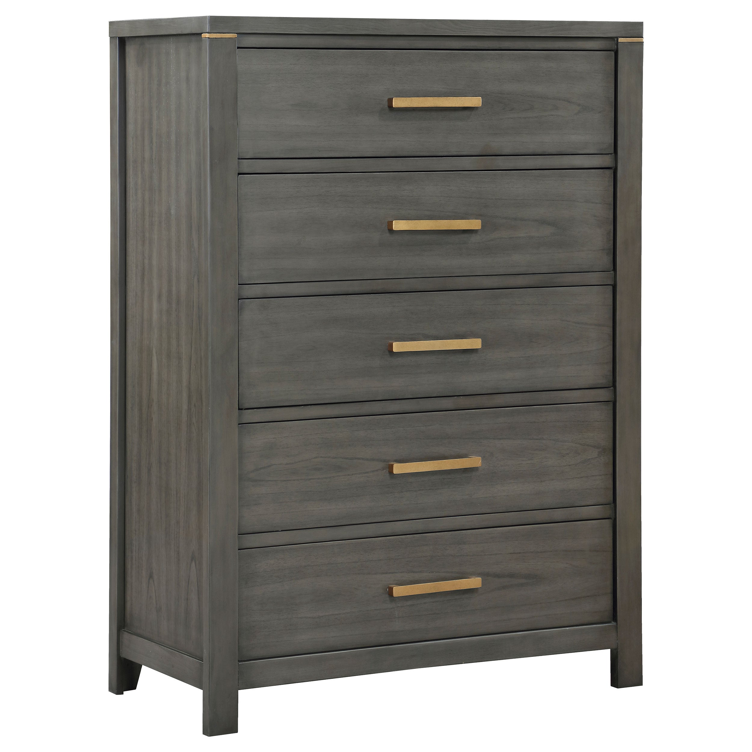 Orleans Furniture - Coaster - Kieran 5-drawer Bedroom Chest Grey - 224745