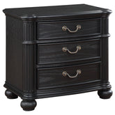 Orleans Furniture - Coaster - Celina 3-drawer Nightstand Black - 224762