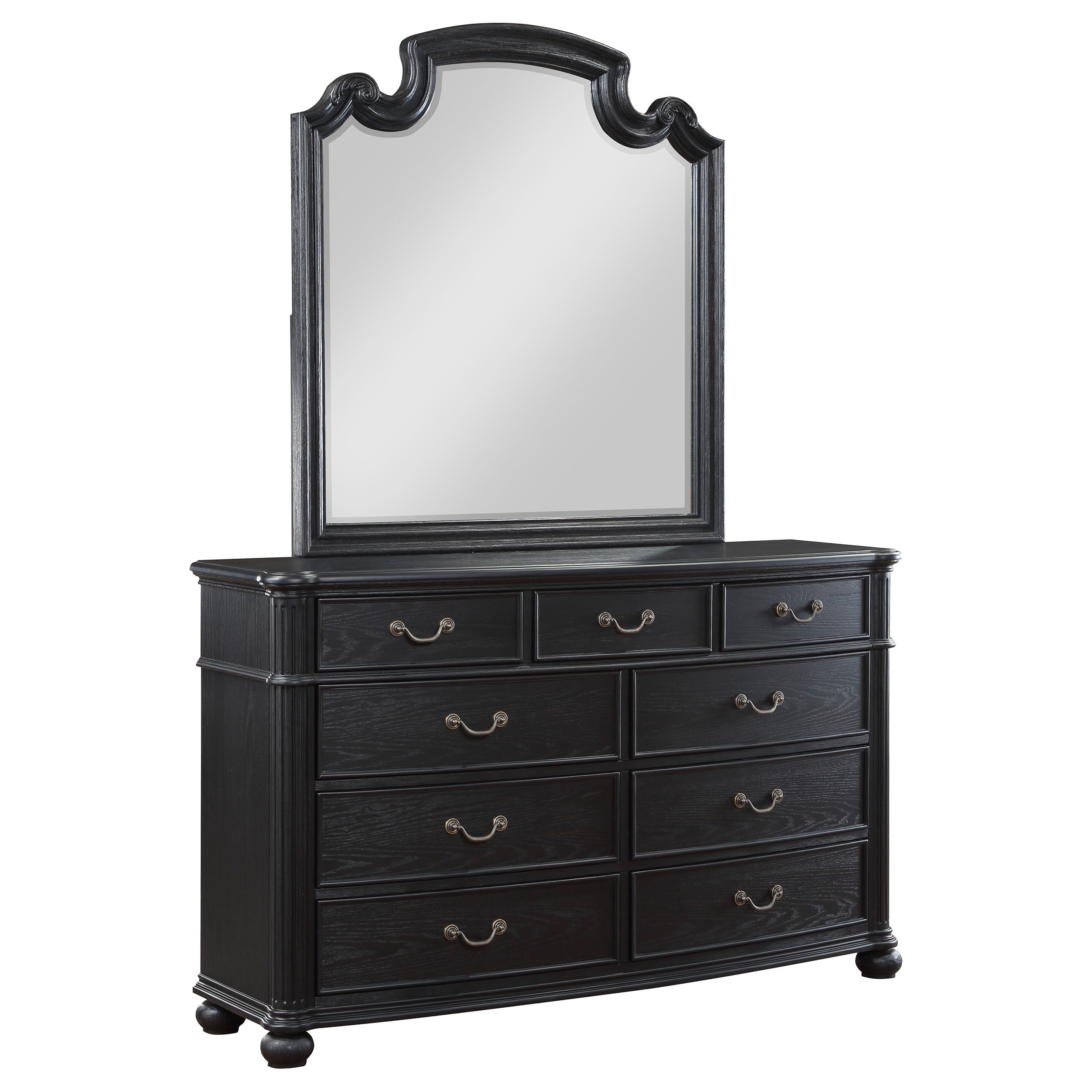 Orleans Furniture - Coaster - Celina 9-drawer Dresser with Mirror Black - 224763M