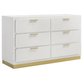 Orleans Furniture - Coaster - Caraway 6-drawer Dresser White - 224773