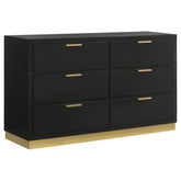 Orleans Furniture - Coaster - Caraway 6-drawer Dresser Black - 224783