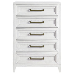 Marielle 5-drawer Bedroom Chest Distressed White