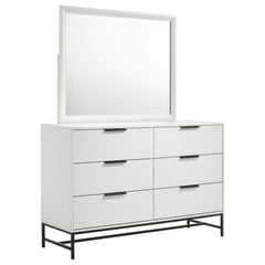 Orleans Furniture - Coaster - Sonora 6-drawer Dresser with Mirror White - 224863M
