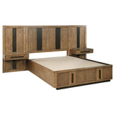 Orleans Furniture - Coaster - Terrace Queen Wall Panel Storage Bed Ash Brown - 224900Q-S3P