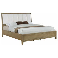 Granada Upholstered Eastern King Panel Bed Natural Pine
