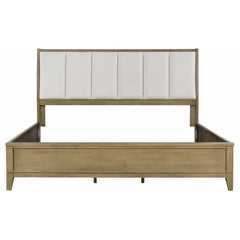 Granada Upholstered Eastern King Panel Bed Natural Pine