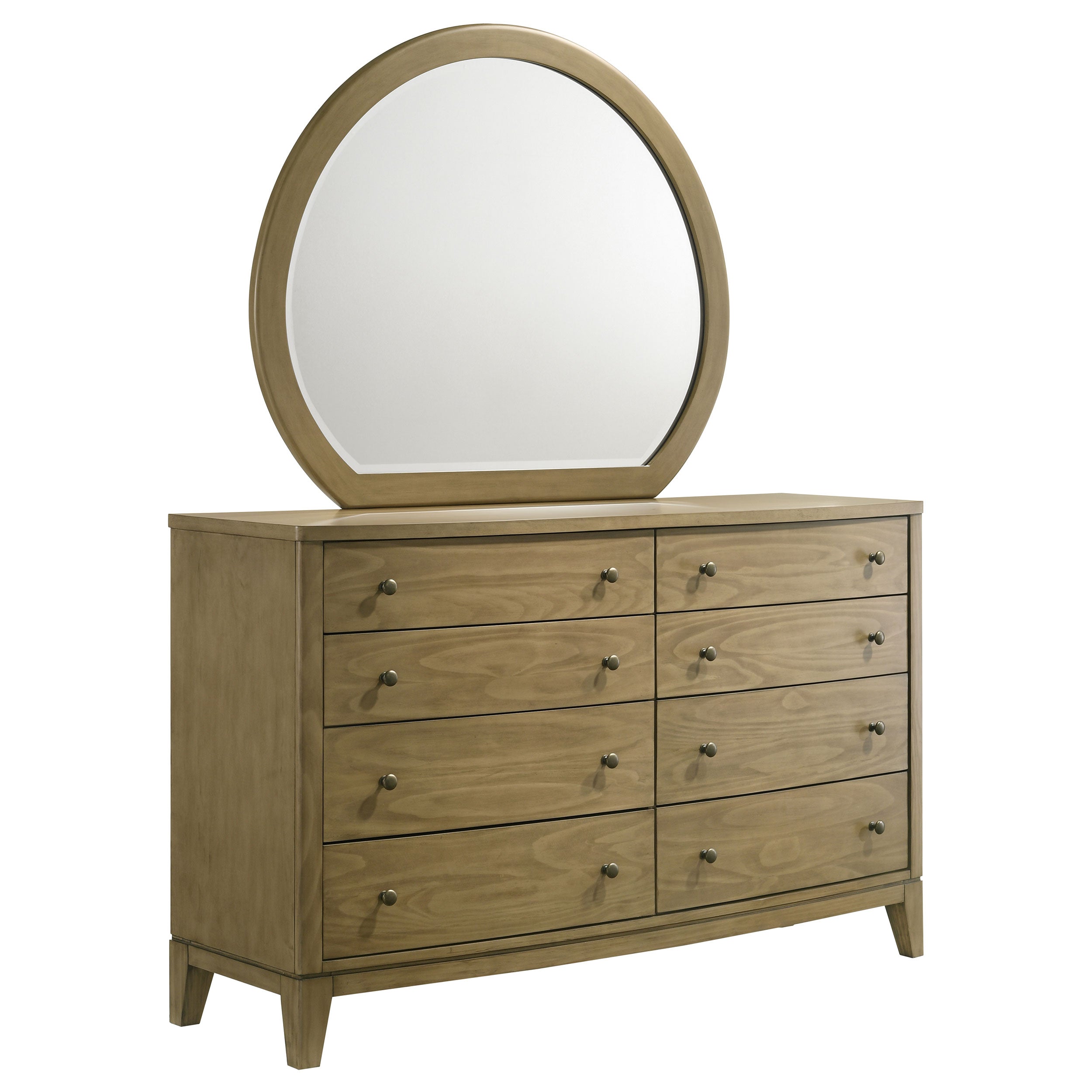 Orleans Furniture - Coaster - Granada 8-drawer Dresser and Mirror Natural Pine - 224923M