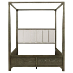 Gran Park Queen Canopy Bed Dark Cocoa