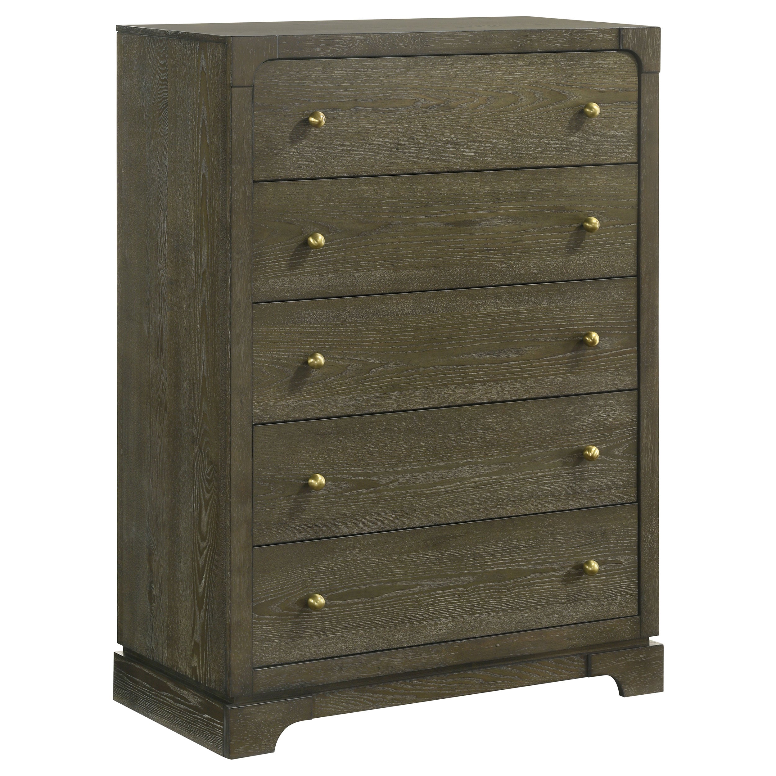 Orleans Furniture - Coaster - Gran Park 5-drawer Bedroom Chest of Drawers Dark Cocoa - 224935