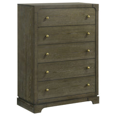 Orleans Furniture - Coaster - Gran Park 5-drawer Bedroom Chest of Drawers Dark Cocoa - 224935