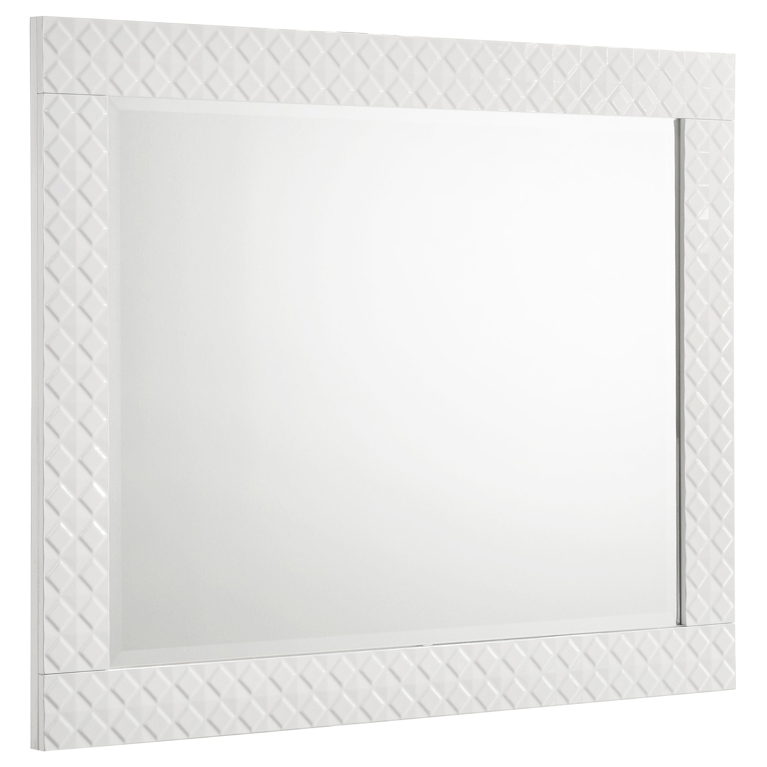 Orleans Furniture - Coaster - Ives Dresser Mirror White High Gloss - 224944