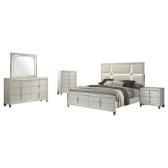 Olivia 5-piece California King Bedroom Set Pearl White