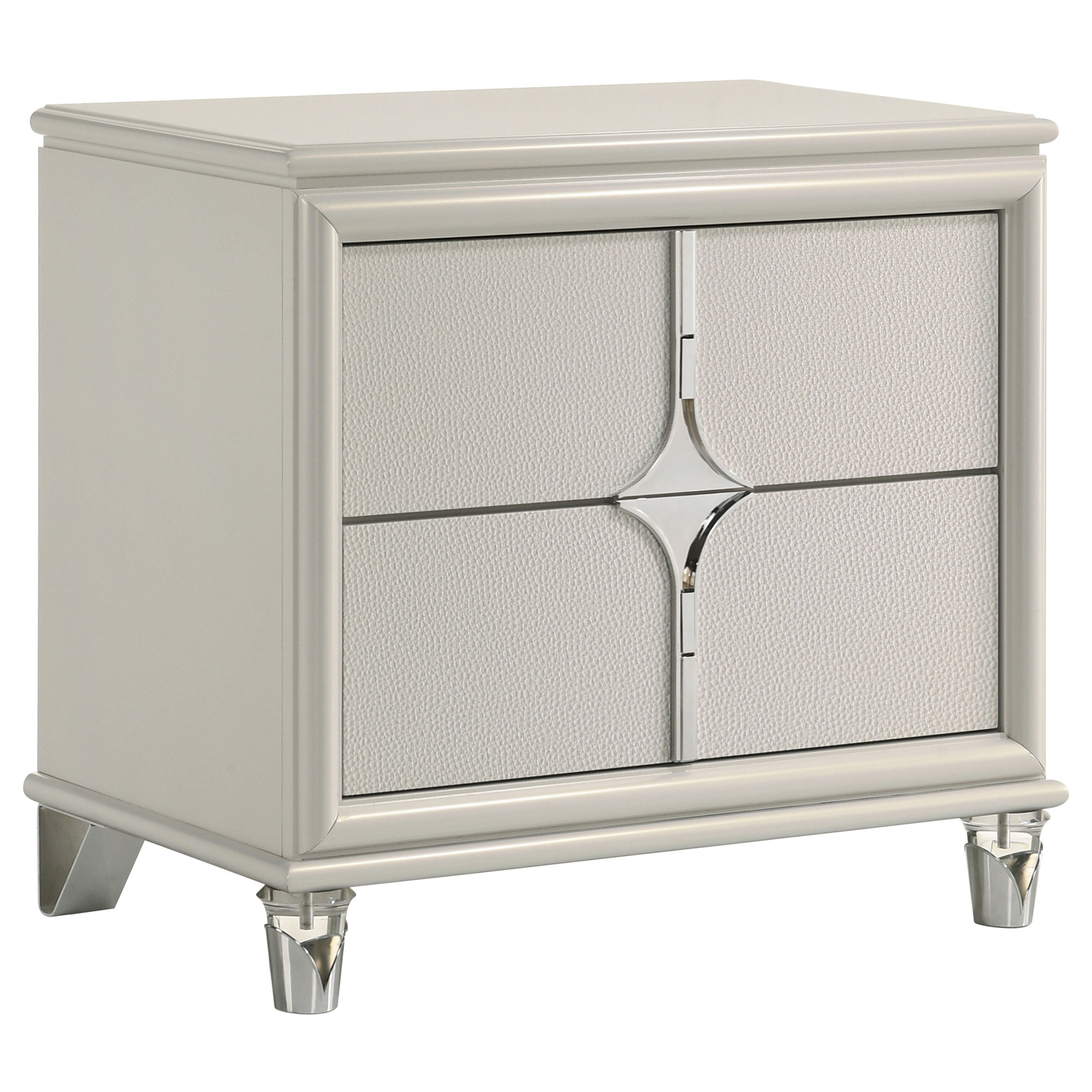 Orleans Furniture - Coaster - Olivia 2-drawer Nightstand Bedside Table Pearl White - 224952